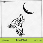 Plotterdatei Tribal Wolf - Sewando