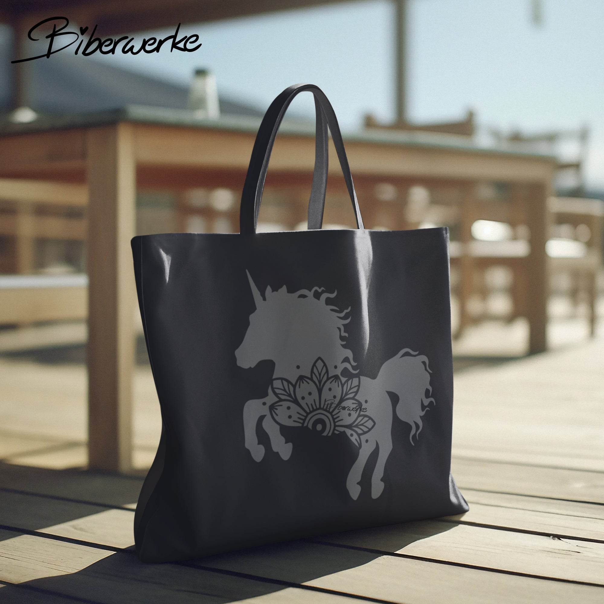 Plotterdatei Einhorn mit Blume - Sewando