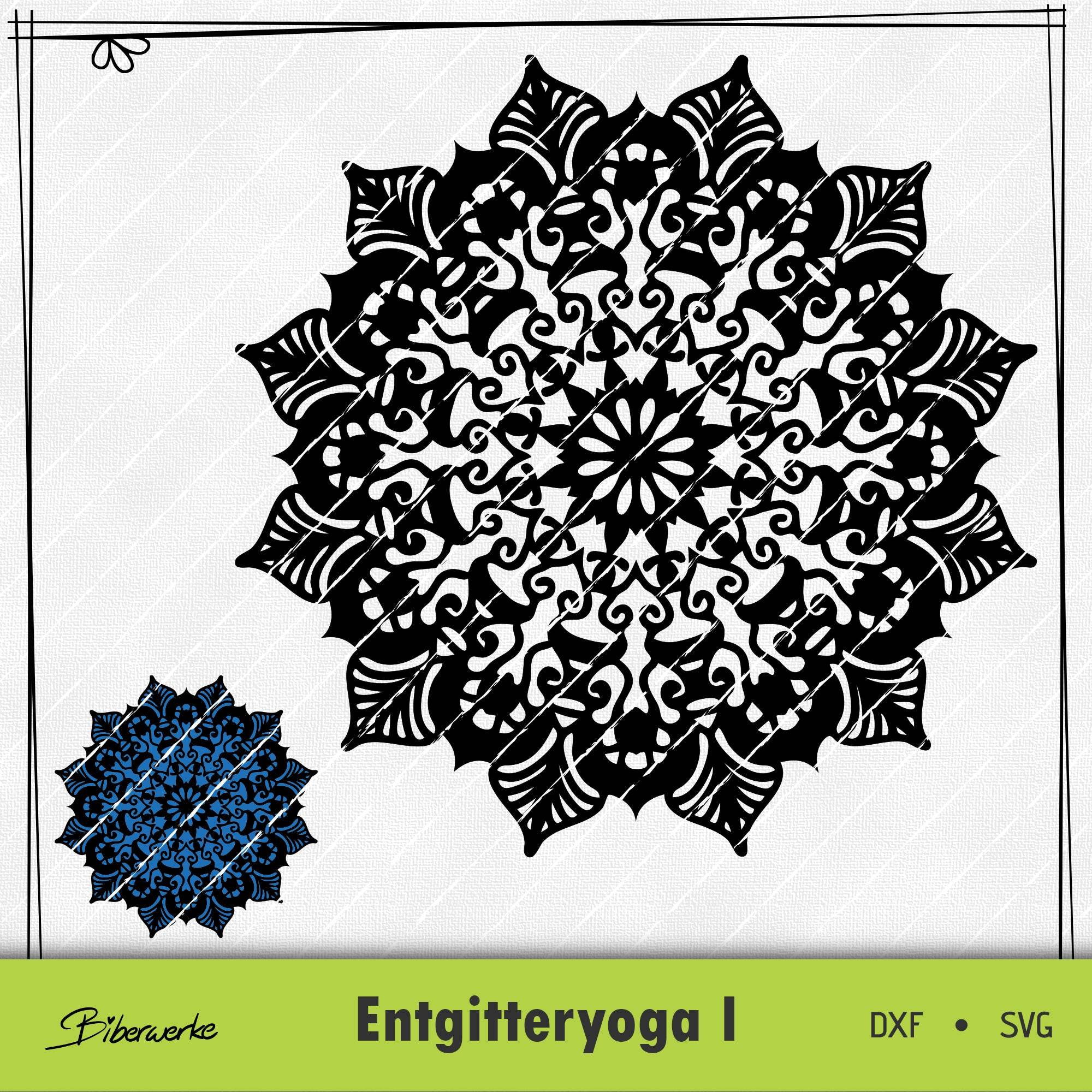 Plotterdatei Entgitteryoga I - Sewando