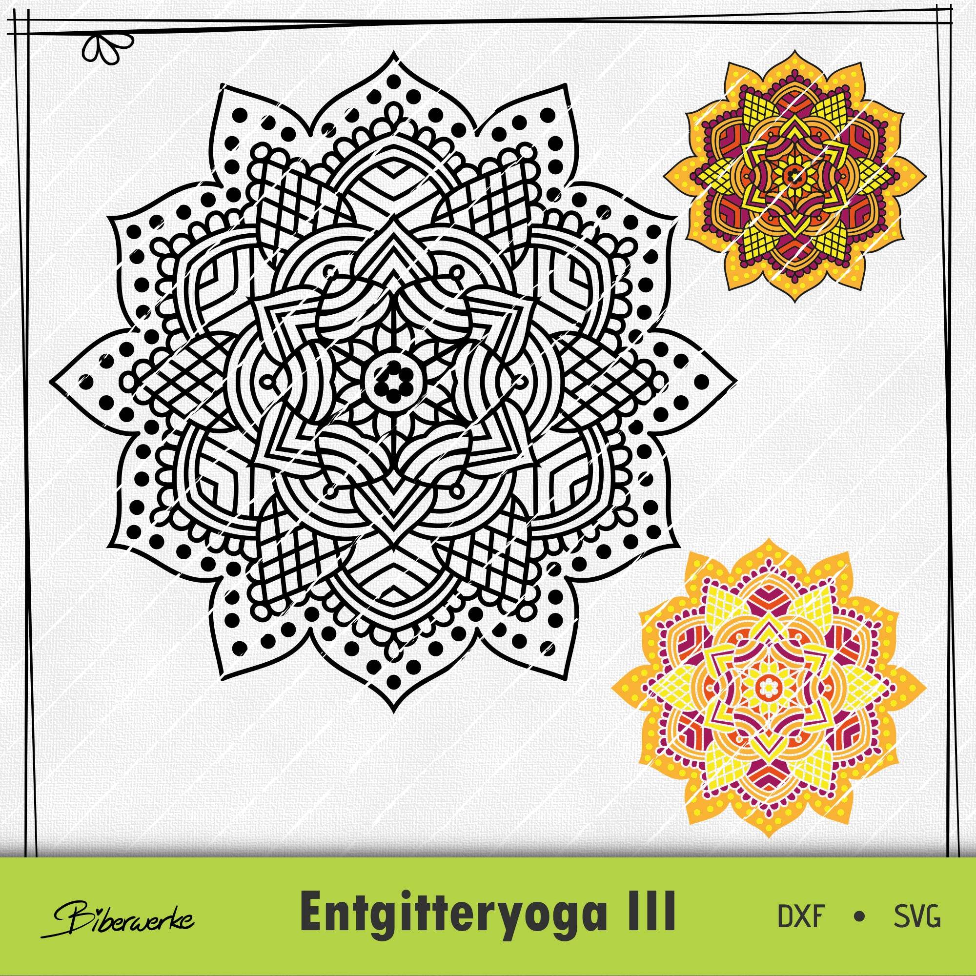 Plotterdatei Entgitteryoga III - Sewando