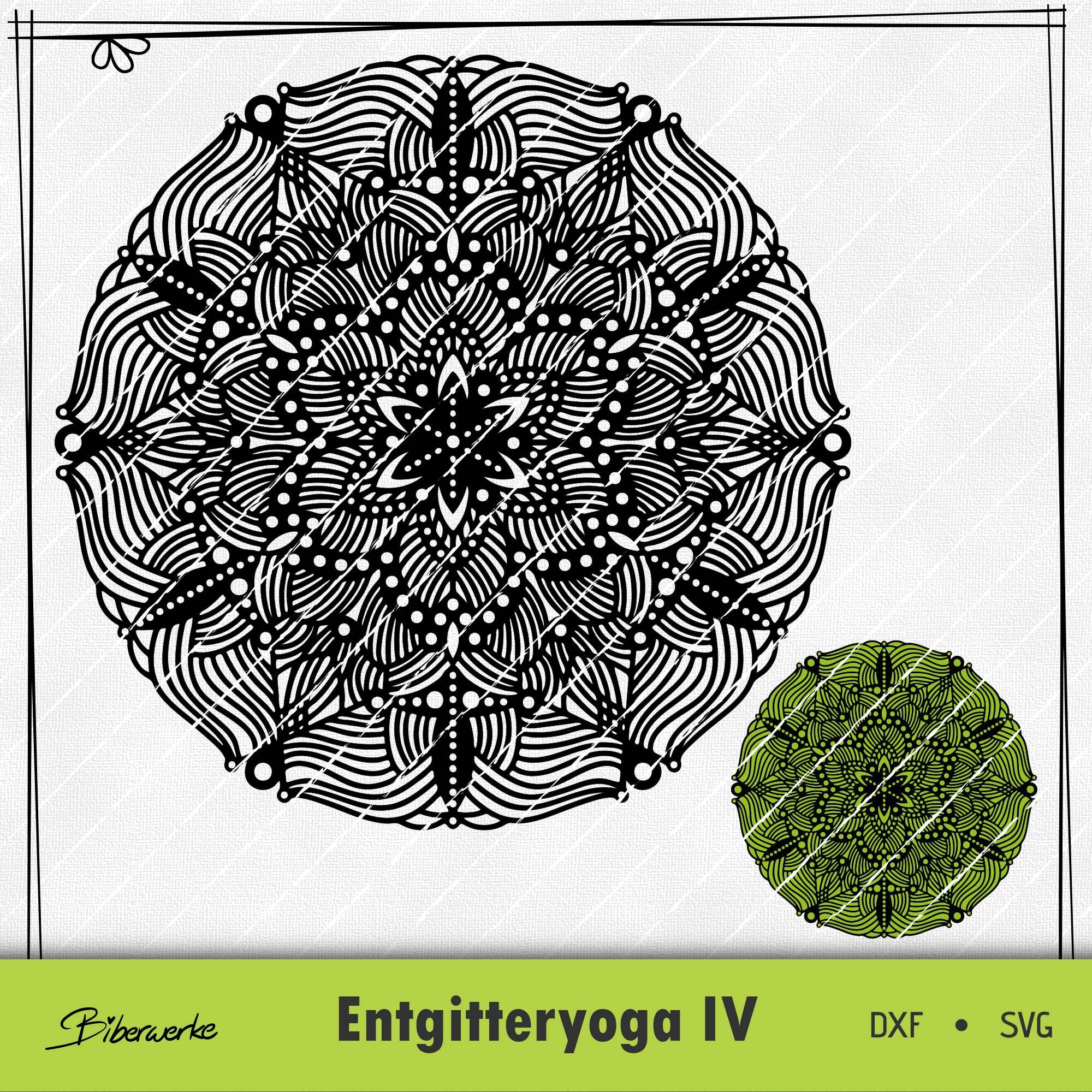 Plotterdatei Entgitteryoga IV - Sewando