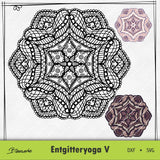 Plotterdatei Entgitteryoga V - Sewando
