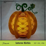 Plotterdatei | Kürbis Laterne | Herbstdeko zum Basteln - Sewando