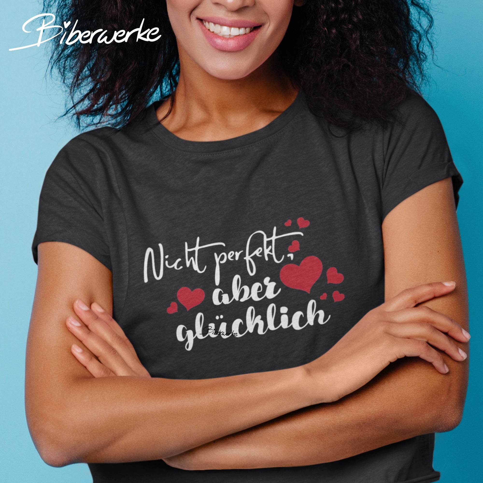 Plotterdatei Nicht perfekt, aber glücklich - Sewando