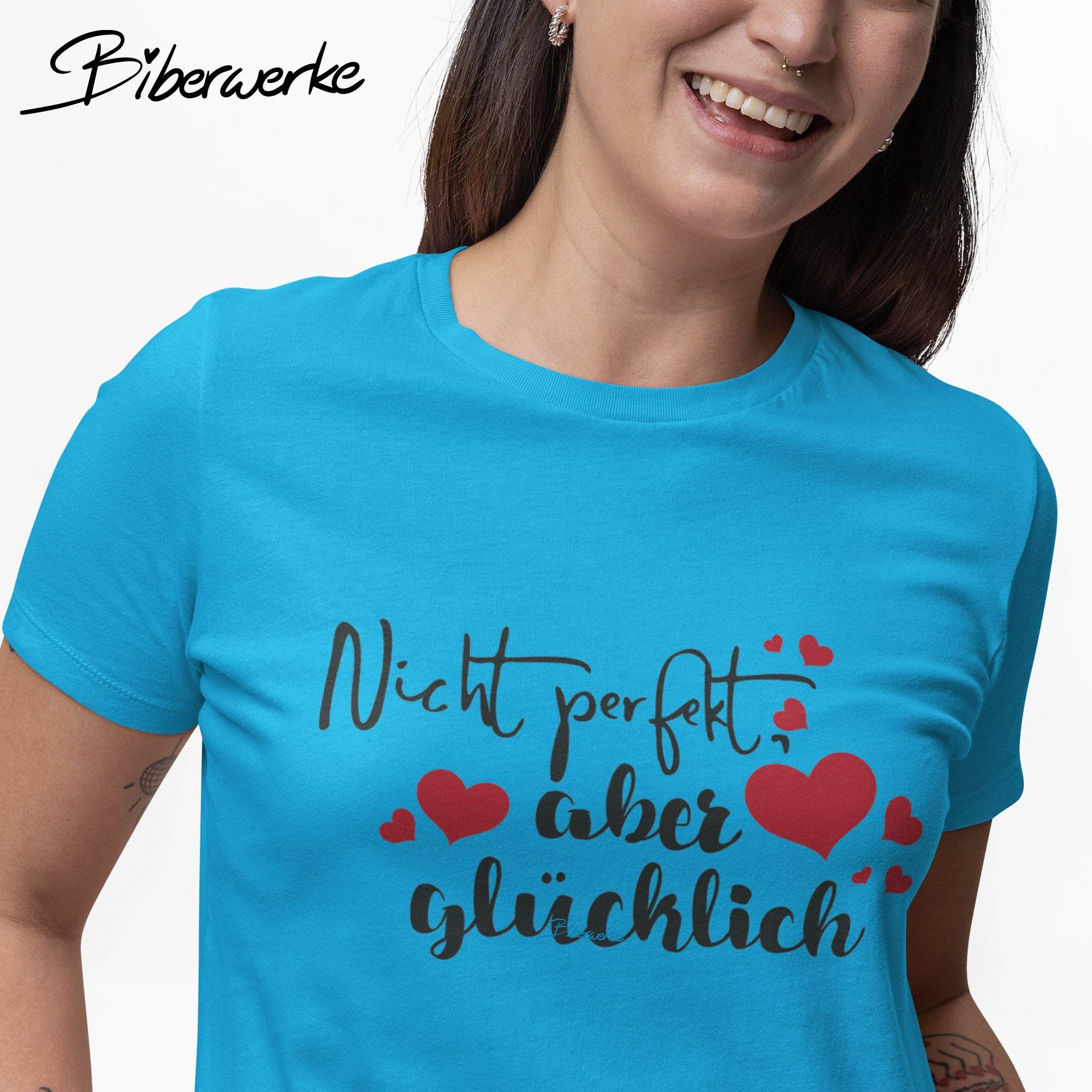 Plotterdatei Nicht perfekt, aber glücklich - Sewando