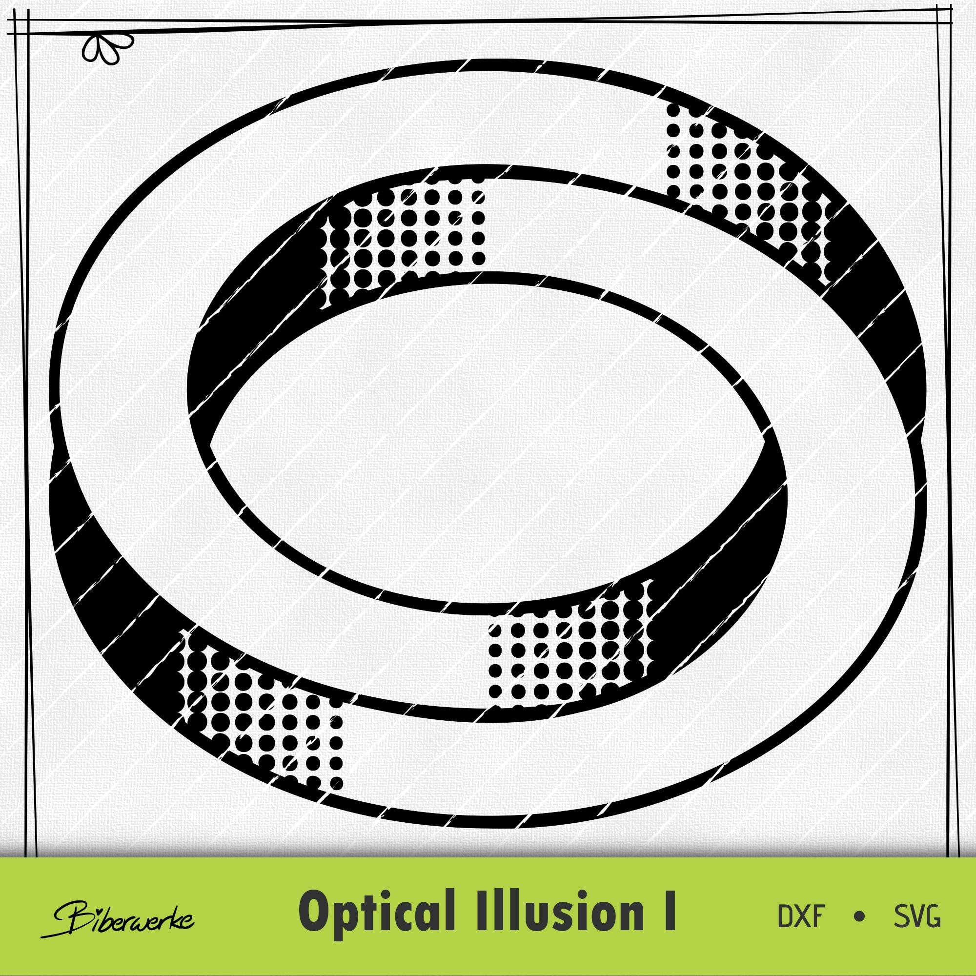 Plotterdatei Optical Illusion I - Sewando