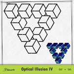Plotterdatei Optical Illusion IV - Sewando