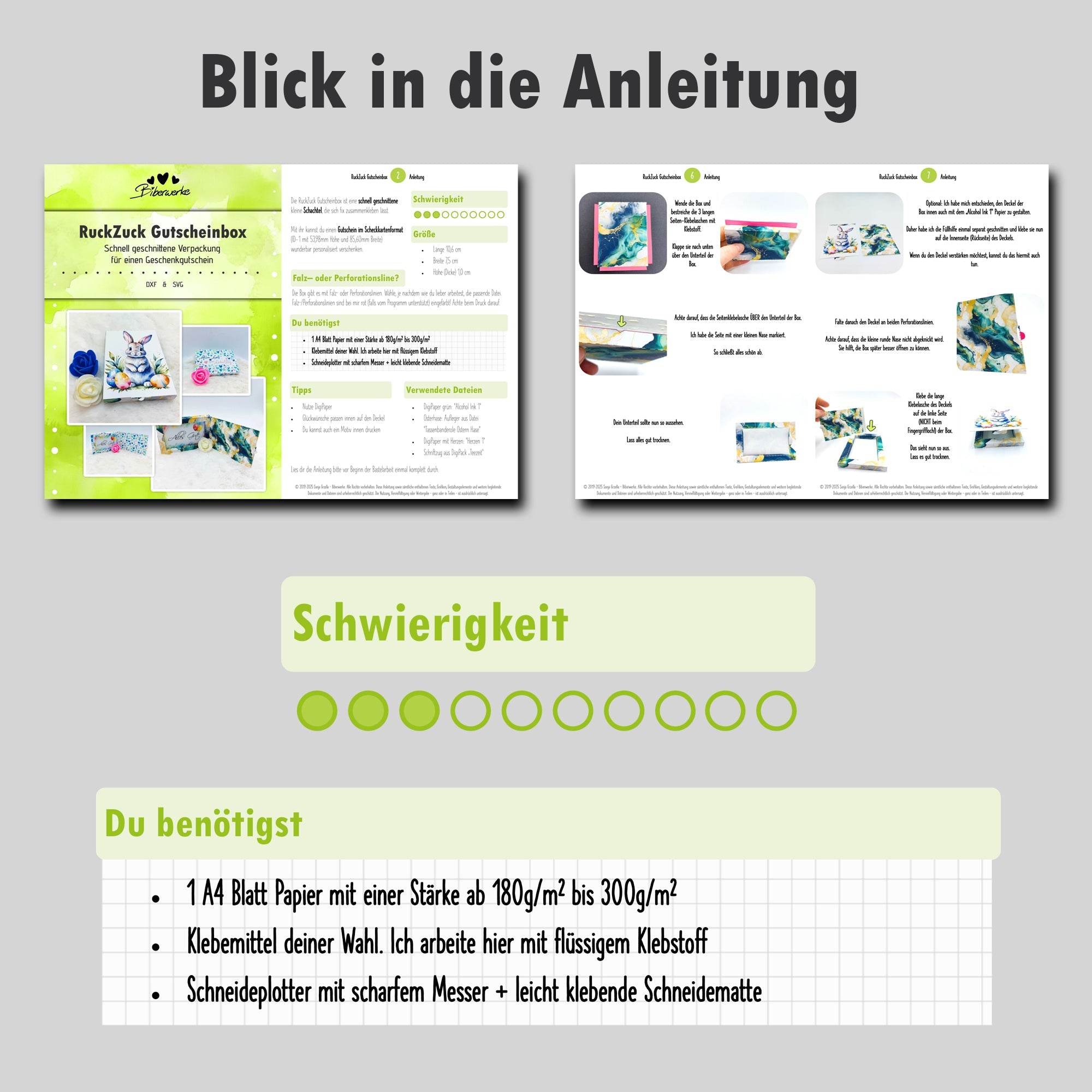Plotterdatei RuckZuck Gutscheinbox - Sewando