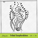 Plotterdatei Tribal Seepferdchen - Sewando