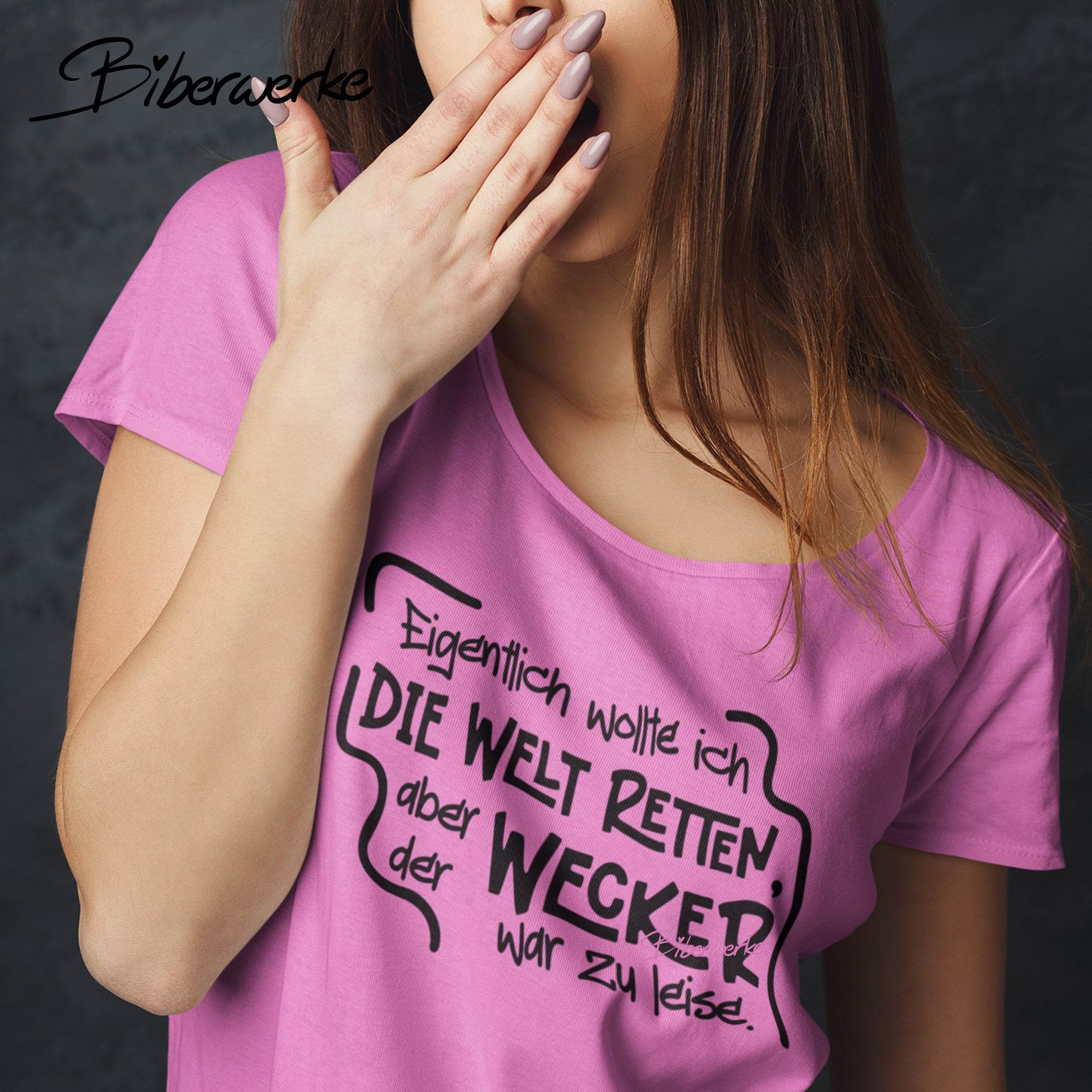 Plotterdatei Welt retten - Wecker zu leise - Sewando