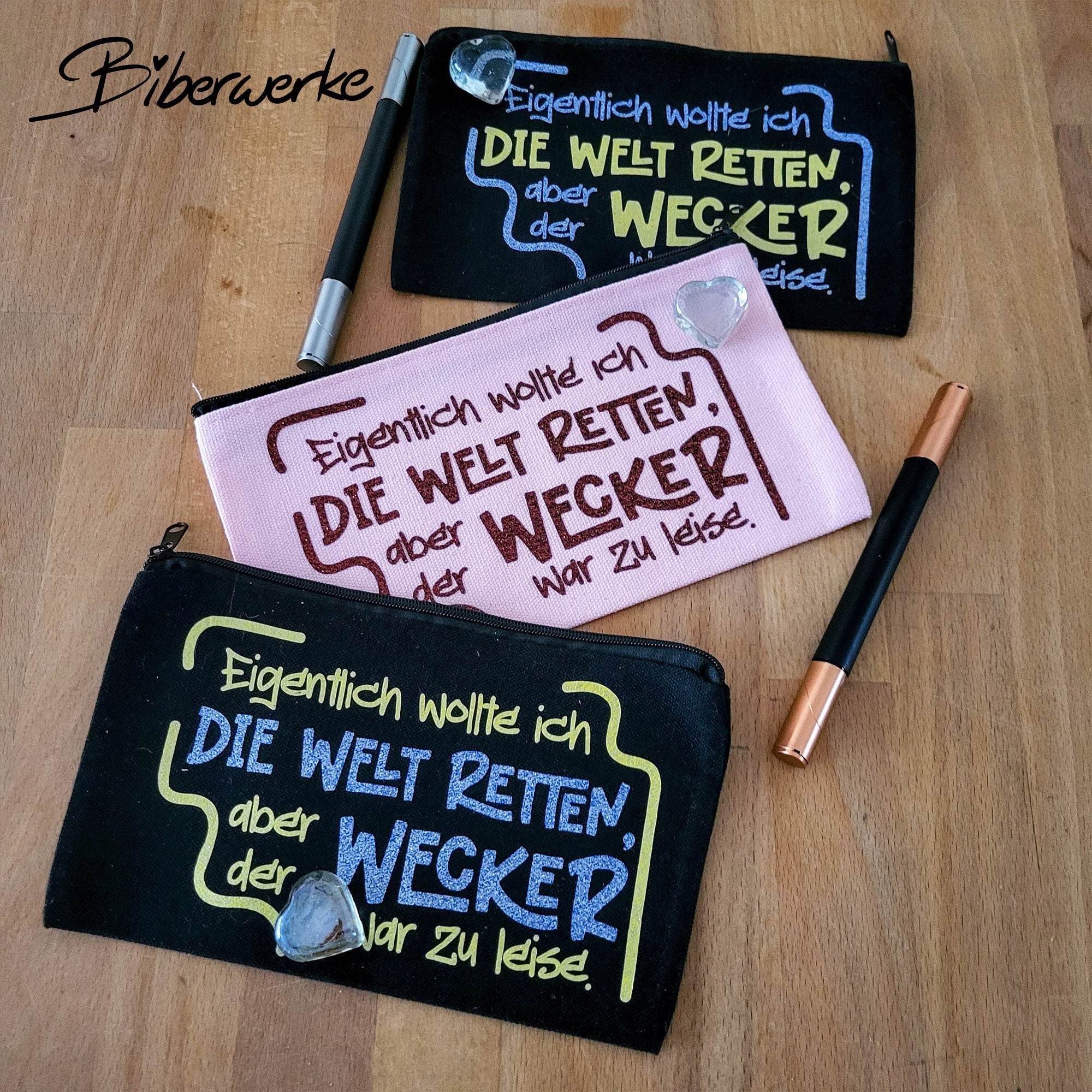 Plotterdatei Welt retten - Wecker zu leise - Sewando