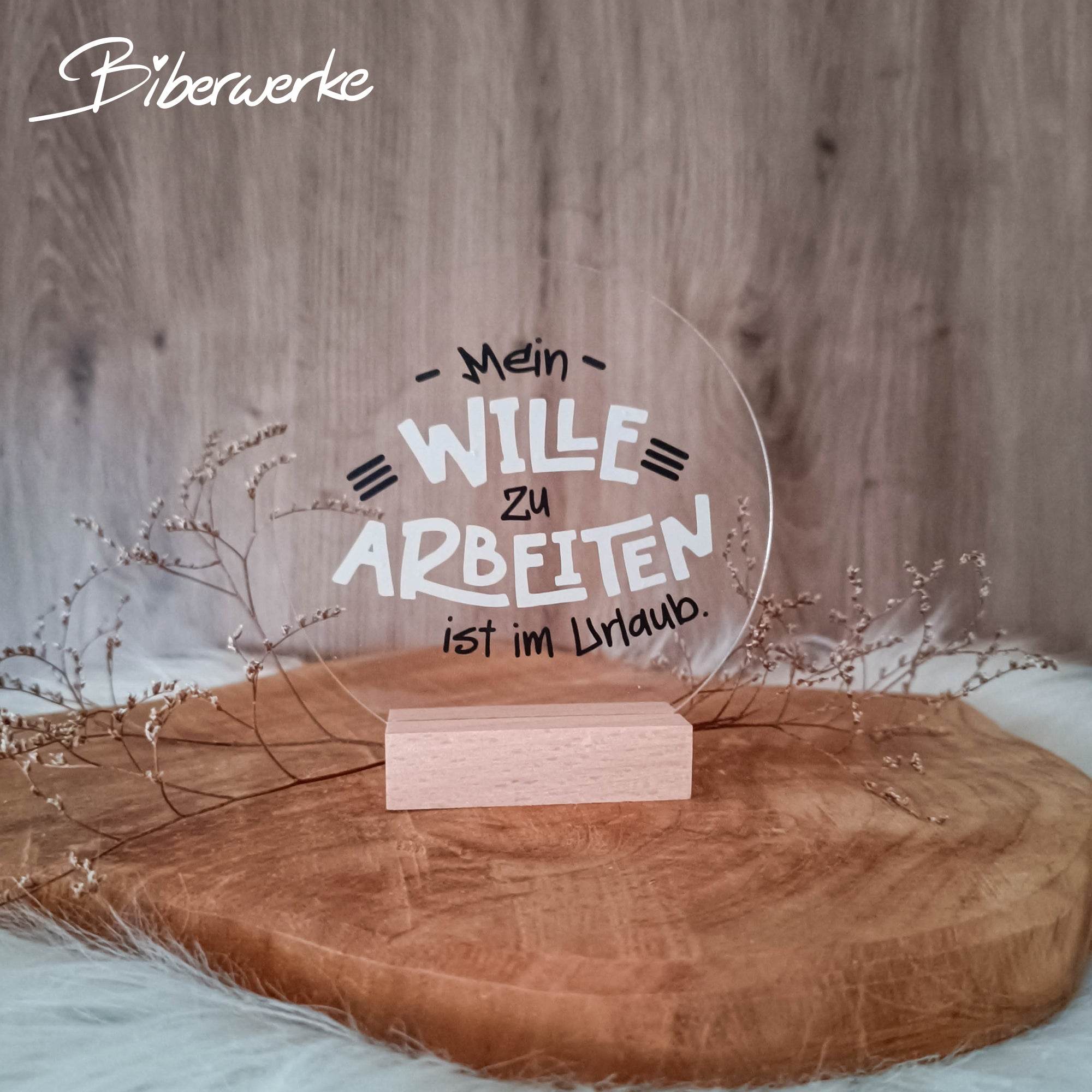 Plotterdatei Wille zu arbeiten im Urlaub - Sewando