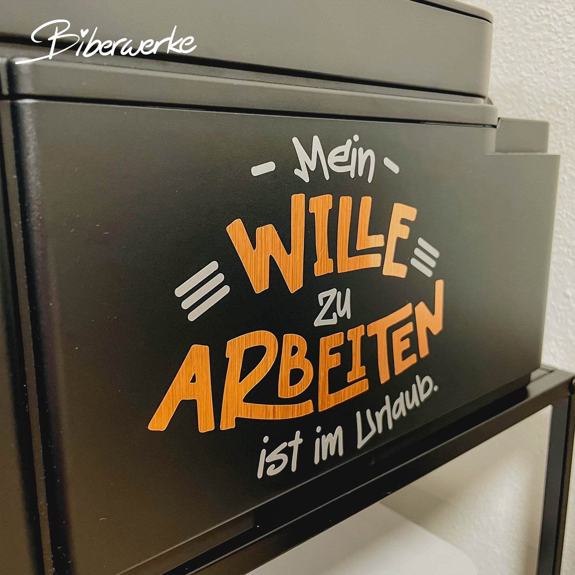 Plotterdatei Wille zu arbeiten im Urlaub - Sewando
