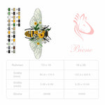Biene Stickdatei – Florales Sommermotiv mit Blüten & feinen Details - Sewando