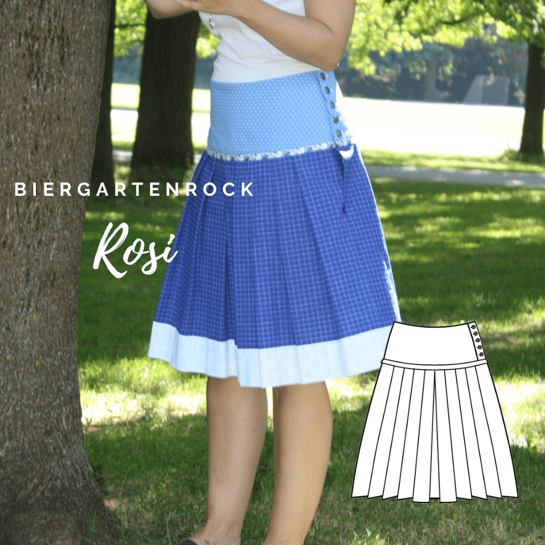 Schnittmuster Biergartenrock Rosi Gr. 34-52 : - Sewando