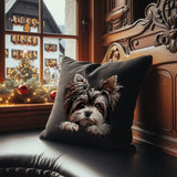 Stickdatei Biewer Yorkshire Terrier "Noel" - realistisch - FÜR DUNKLE STOFFE