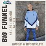 Schnittmuster *Big Funnel Hoodie & Hoodiekleid* Gr. 62-176 - Sewando