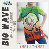 Schnittmuster *Big Wave Shirt* #T-Shirt Gr. 74-152 - Sewando