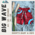 Schnittmuster *Big Wave Shorts* Variante Baby & Kids Gr. 74-122 - Sewando
