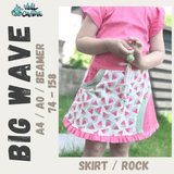 Schnittmuster *Big Wave Skirt* #Rock Gr. 74-158 - Sewando