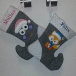 Stickdatei Weihnachten Tiere Applikation 13x18 Set 220 - Sewando