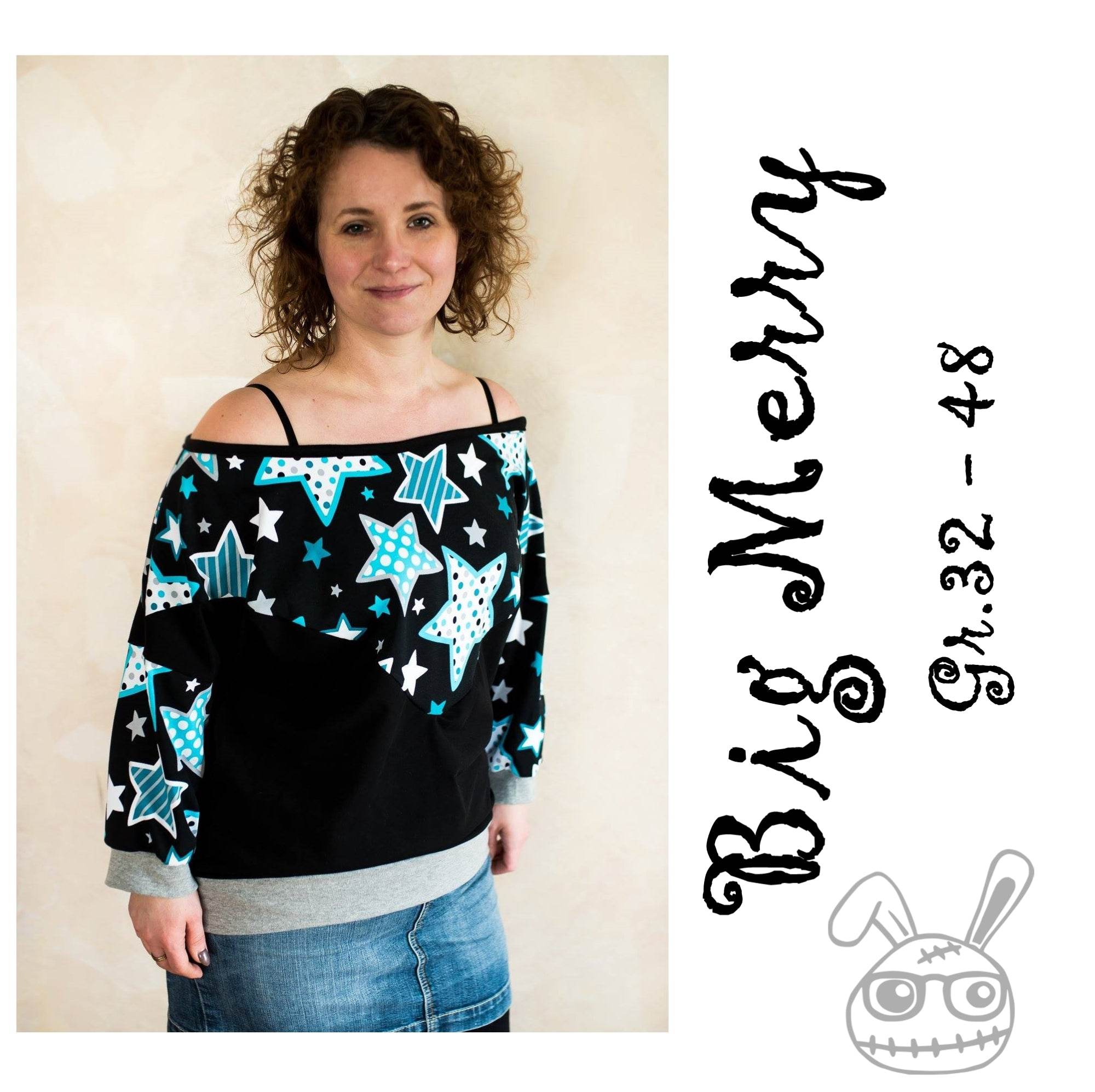Schnittmuster Big Merry Pullover Gr. 32 - 48 - Sewando