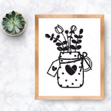 "BlommaLove" Plottervorlage Plotterdatei