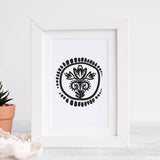 Plotterdatei "skandi blomma #1" auch zum Drucken