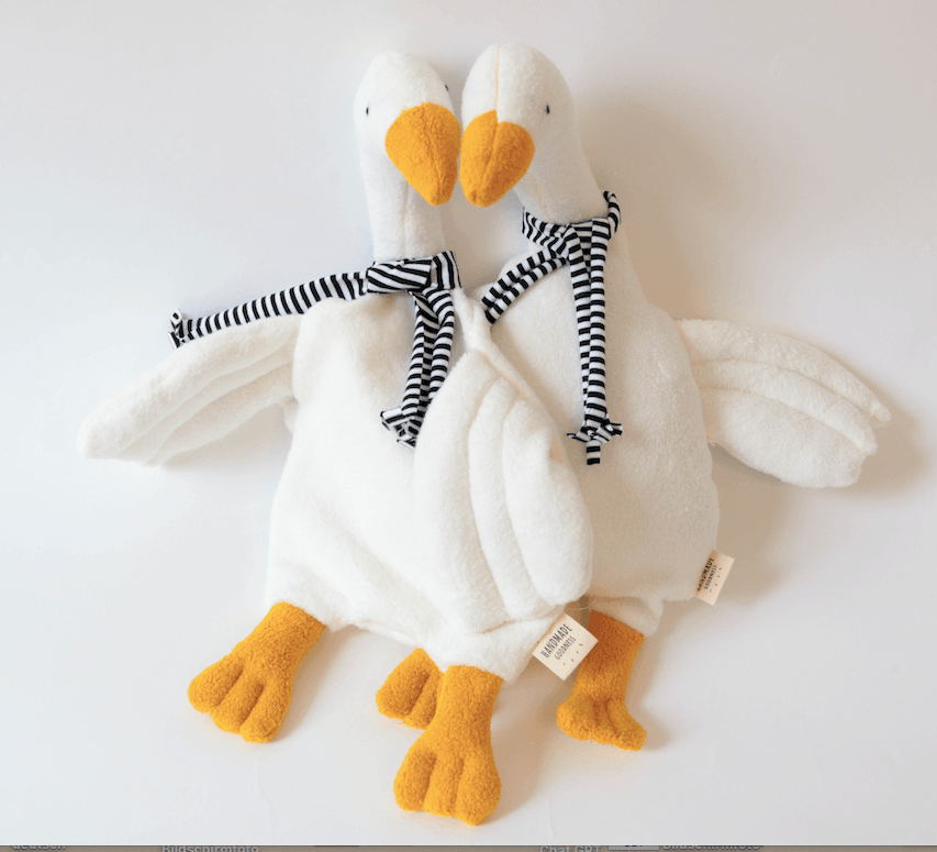 Gans GLORIA Schmusetuch / Schnuffeltuch / Schmusegans Schnittmuster - Sewando