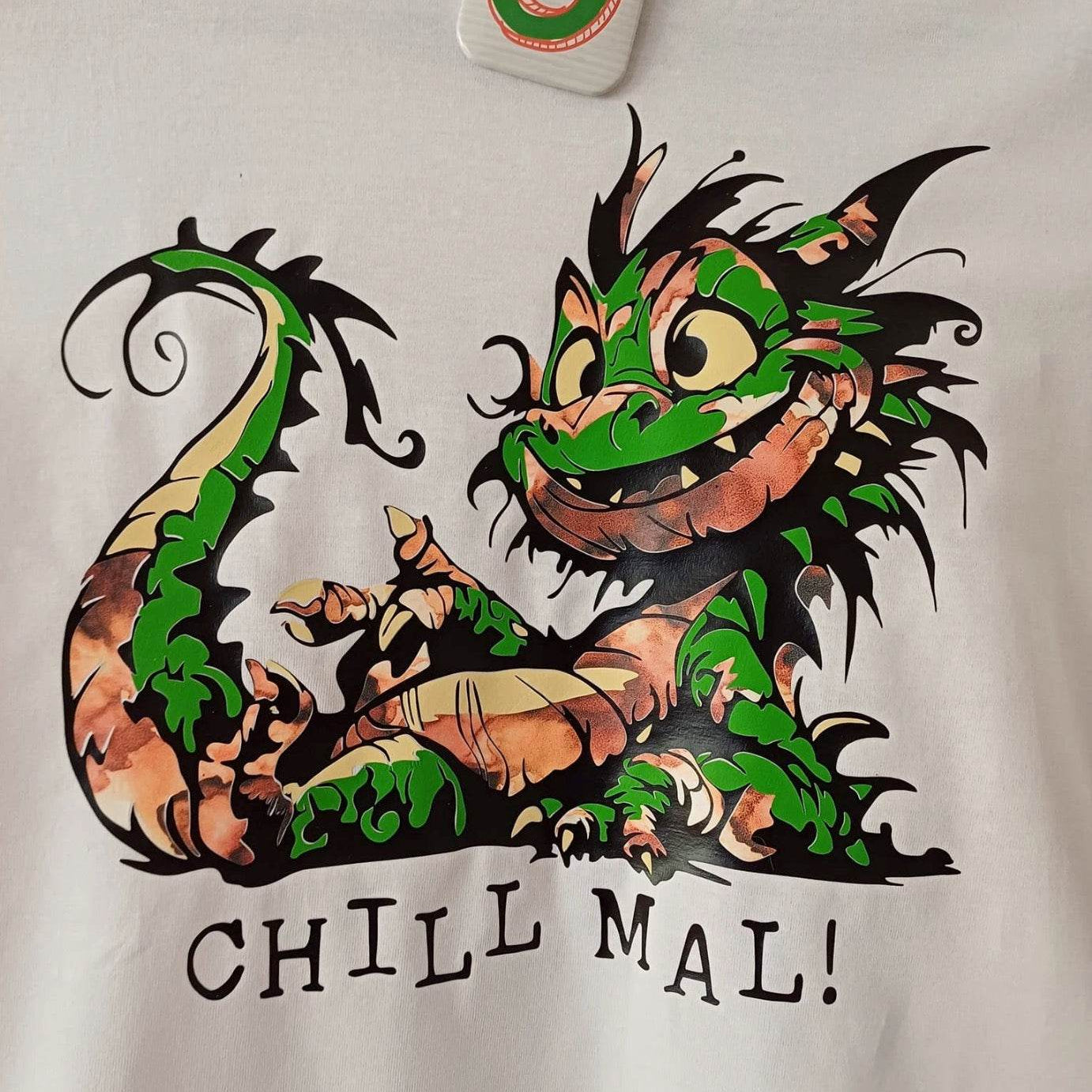 CHILL DRACHE der verrückte Drache mit vielen Sprüchen, Plotter und Laser-Datei als SVG und DXF - Sewando