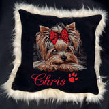 Stickdatei Yorkshire Terrier "Birdie" - realistisch - FÜR DUNKLE STOFFE