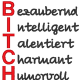 Stickdatei Akronym "Bitch"