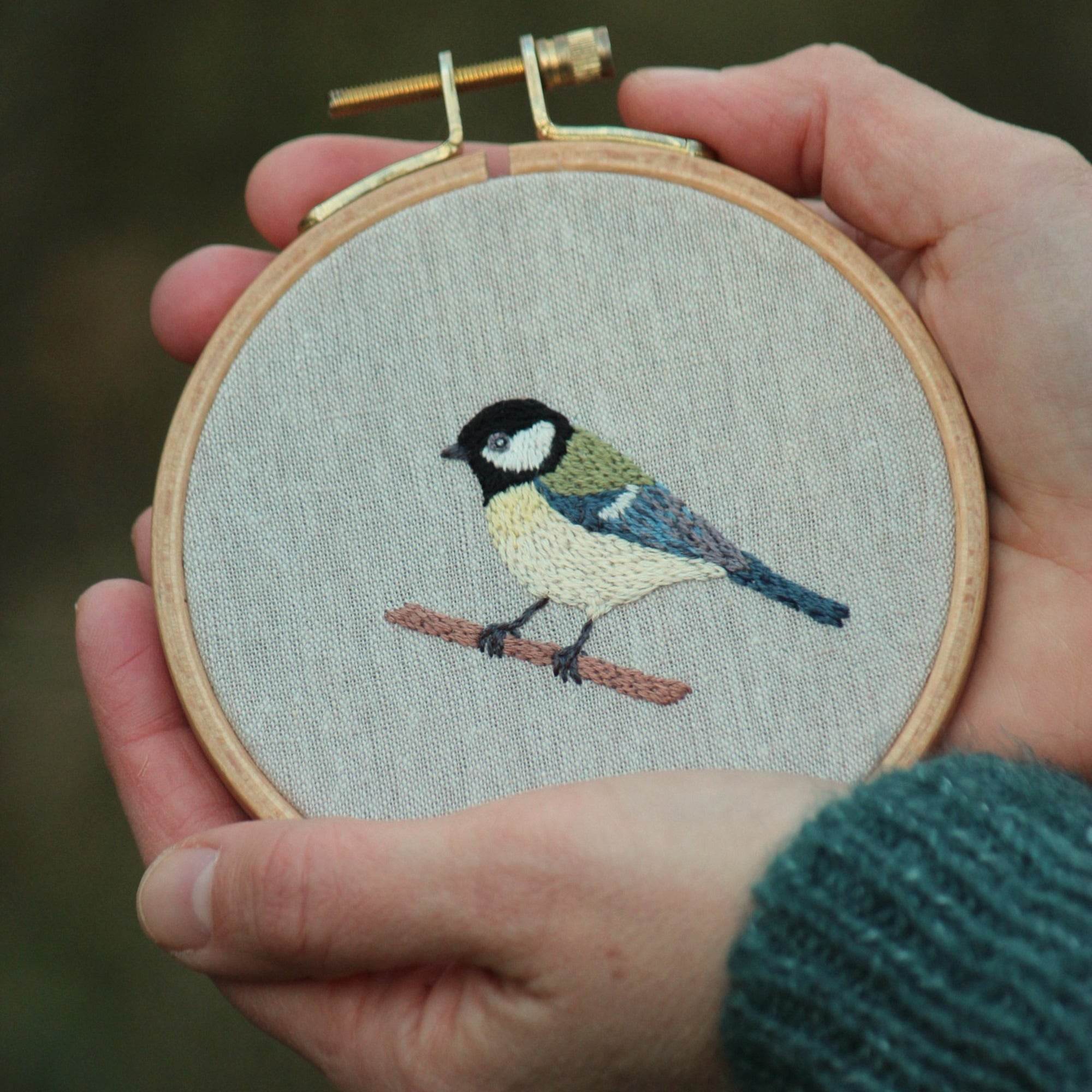 Handstickvorlage BLAUMEISE & KOHLMEISE : - Sewando