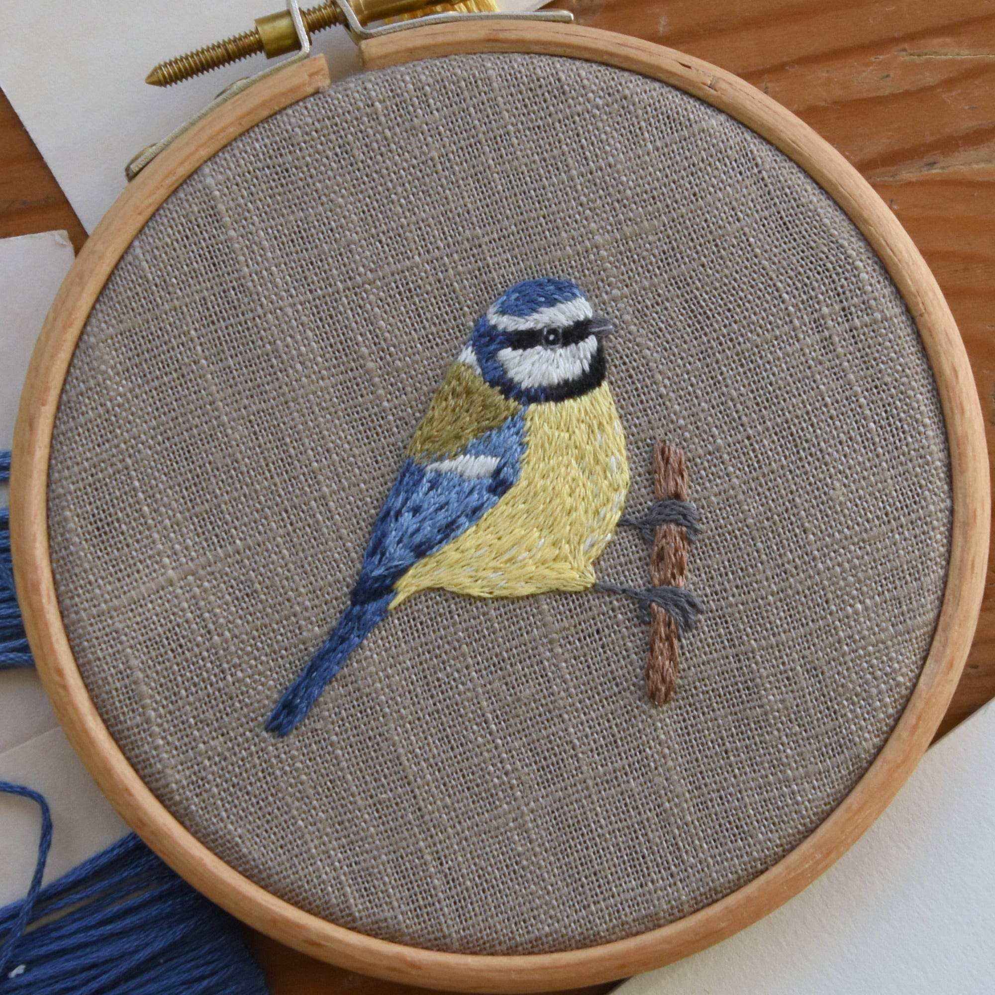 Handstickvorlage BLAUMEISE & KOHLMEISE : - Sewando