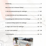 PDF- NÄHGUIDE 6 Nähtechniken für Anfänger + Bonus : - Sewando