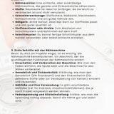 PDF- NÄHGUIDE 6 Nähtechniken für Anfänger + Bonus : - Sewando