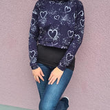 Schnittmuster Croptop "BlueWinterTop" Gr. 32-48