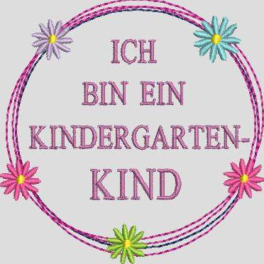 Stickdatei Ich bin ein Kindergartenkind Set 563 - Sewando