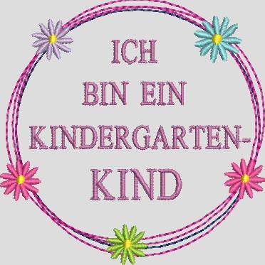 Stickdatei Ich bin ein Kindergartenkind Set 563 - Sewando