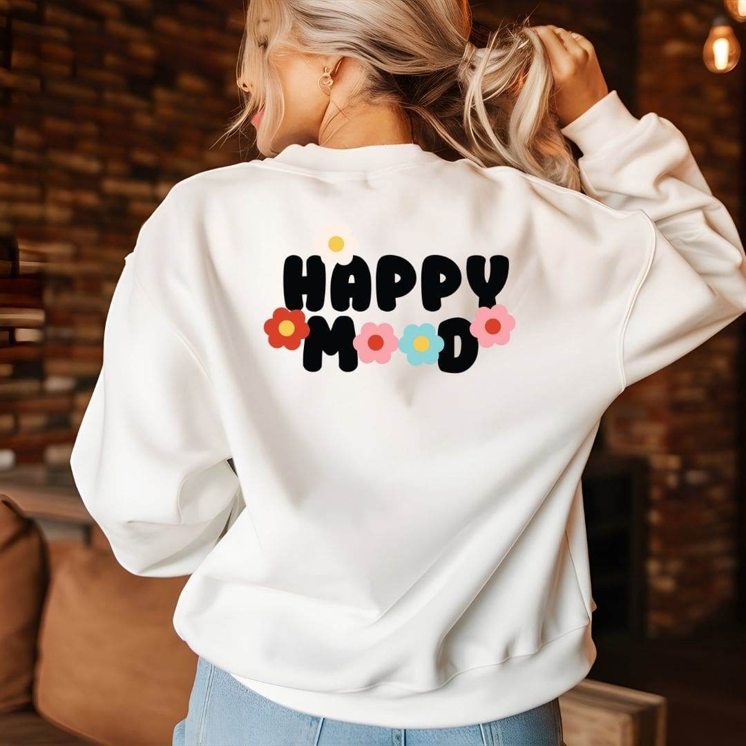 Plotterdatei Happy Mood – fröhliches Blumen-Design für Shirts & DIY-Projekte (SVG, PNG, EPS) - Sewando