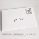 Plotterdatei Blumenpost Pop-Up Karte basteln - Sewando