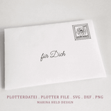 Plotterdatei Blumenpost Pop-Up Karte basteln - Sewando