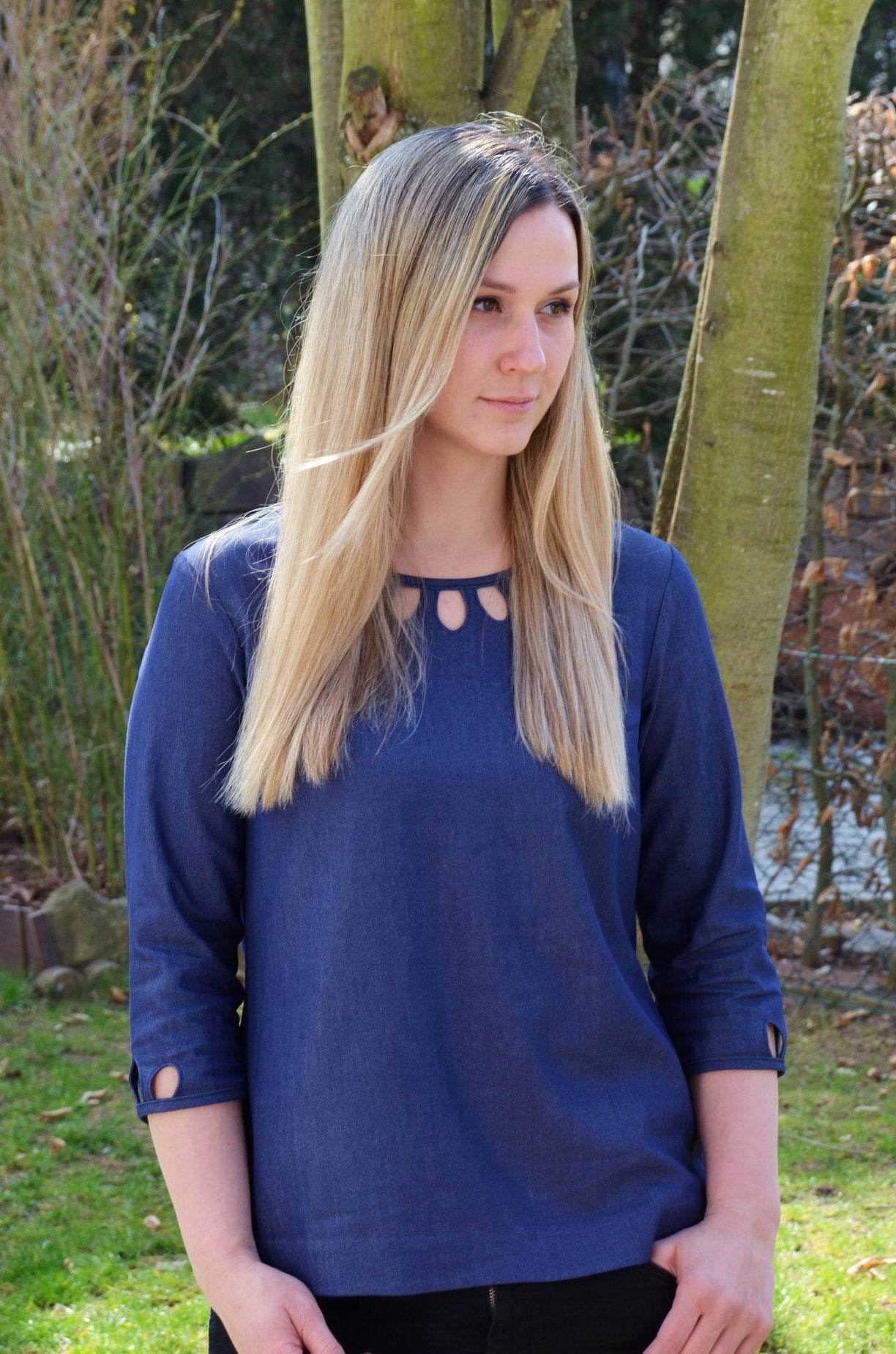 Schnittmuster BLUSE ROBINIA Gr. 32-50 - Sewando