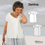 Schnittmuster Damen Bluse Janina | Musselin - Sewando