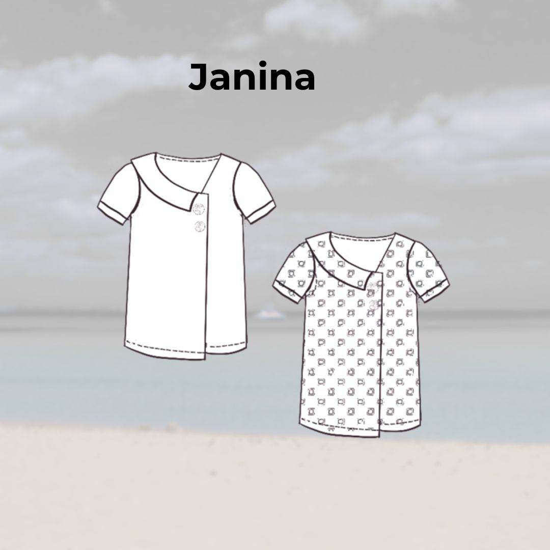 Schnittmuster Damen Bluse Janina | Musselin - Sewando