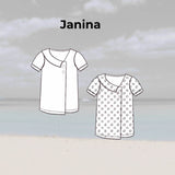 Schnittmuster Damen Bluse Janina | Musselin - Sewando