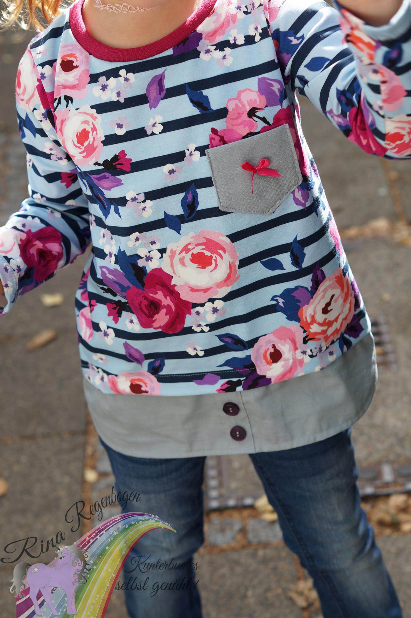 Happy Two in One - Gr 86-164 - Shirt im Lagenlook Schnittmuster - Sewando