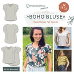 Schnittmuster Boho Bluse | Damen Gr. 32 - 52 - Sewando