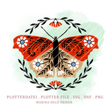 Plotterdatei Boho Schmetterling - Sewando