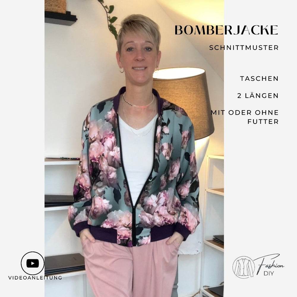 Bomberjacke Daniel S-XXL in zwei Längen - Unisex - Sewando